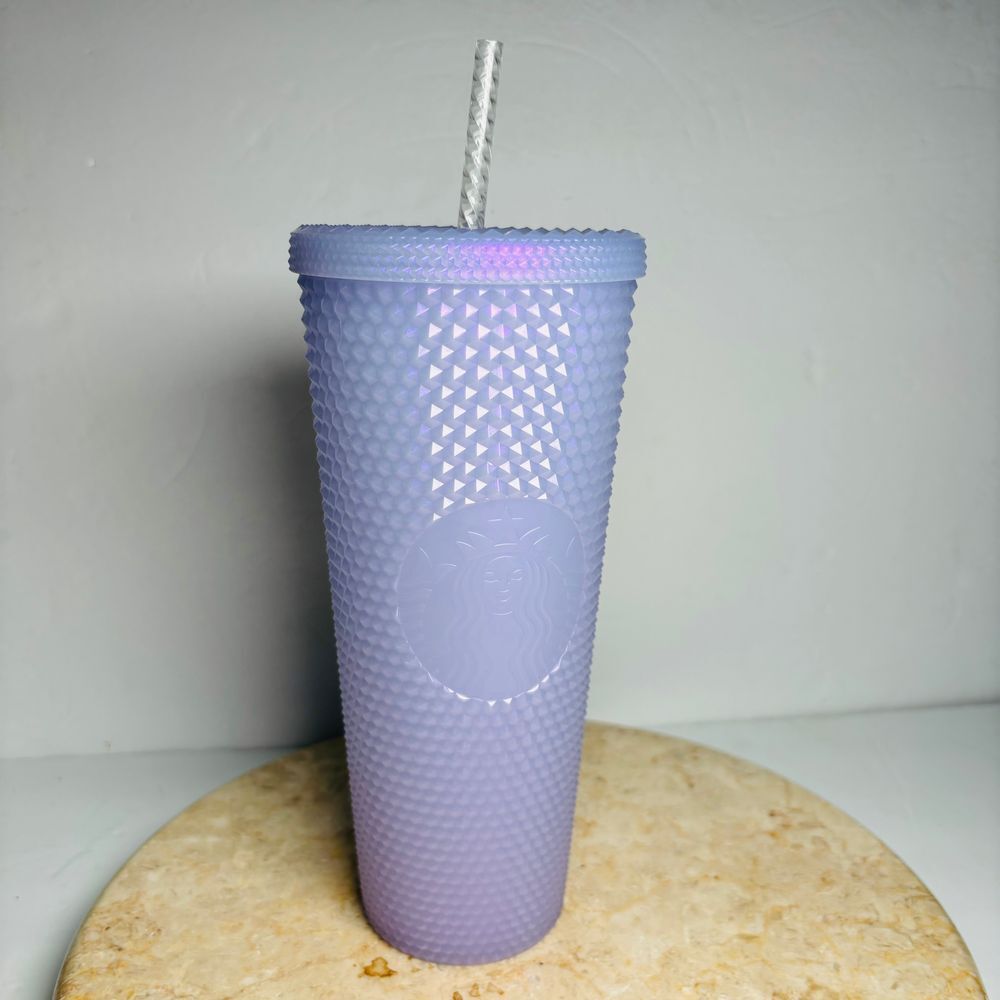 2021 Starbucks Icy Lilac Studded Bling‎ 24oz Tumbler Christmas Holiday Venti
